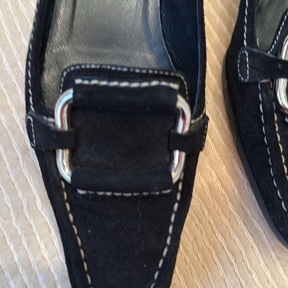 Prada Women's Black Suede Loafers - Picture 3 of 4
